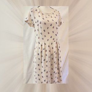 Cath Kidston Cotton Jersey fit flare pockets dress US 10P